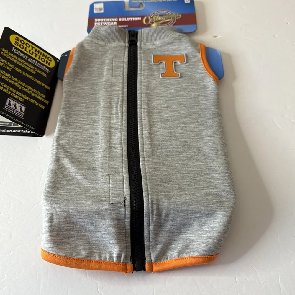 Pets First University of Tennessee Soothing Solution Petwear Zip Jacket Medium